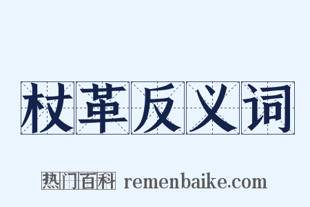 杖革反义词是什么意思的图片